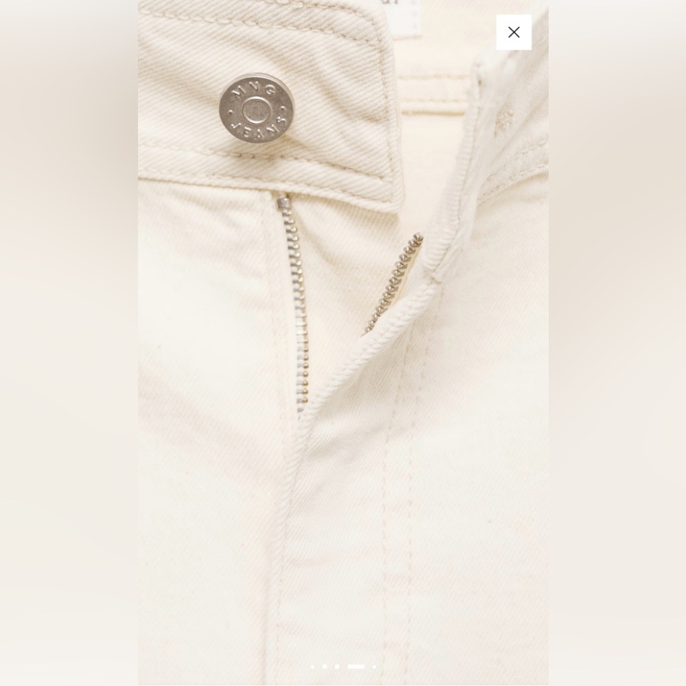 Mango High Rise Cream Jeans - Picture 4 of 7